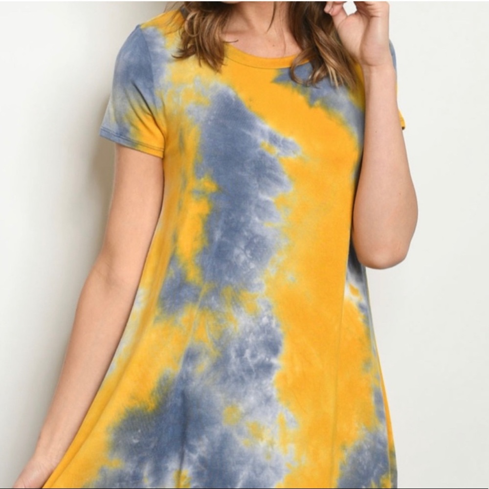 Tie dye t shirt dress - Picture 3 of 3